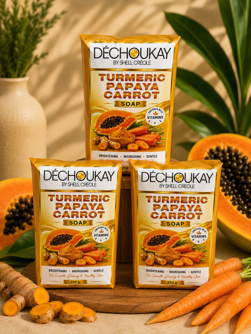Déchoukay Turmeric Papaya Carrot Brightening Soap – 250g