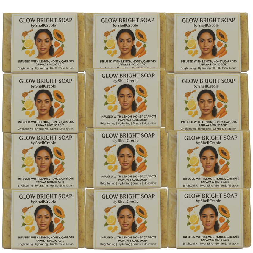 One dozen GLOW BRIGHT SOAP