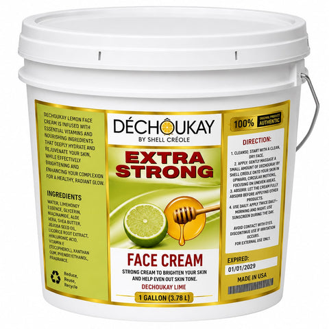 🍋 DÉCHOUKAY™ Lemon Extra Strong Face Cream Professional 1-Gallon Size