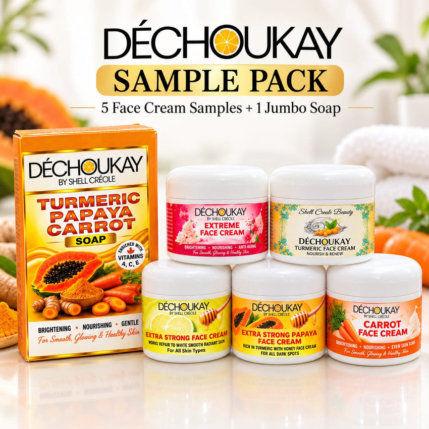 DÉCHOUKAY ULTIMATE FACE CREAM SAMPLE BOX 🍊✨