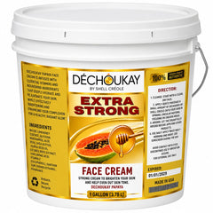 DÉCHOUKAY™
PAPAYA EXTRA STRONG
BRIGHTENING SKIN CREAM
🥭 Professional Jumbo Size – 1 Gallon (3.78 L) ✨